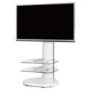 GRADE A2 - Off The Wall Origin II S4 White TV Stand - Up To 55 inch