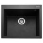 Rangemaster Oridian Single Bowl Inset Granite Kitchen Sink - Black