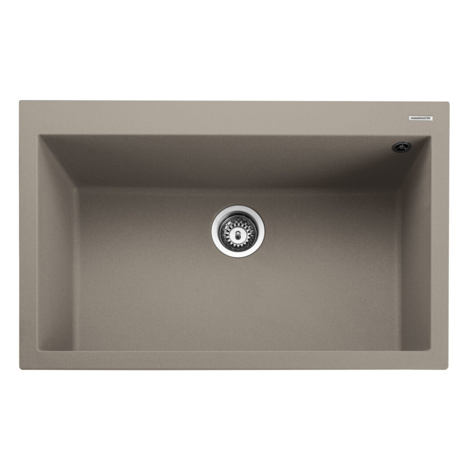 Rangemaster Oridian Single Bowl Inset Granite Kitchen Sink Pebble ORI7901PE/