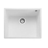 Rangemaster Oridian 540 Single Bowl Undermount White Granite Kitchen Sink