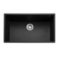 Single Bowl Undermount Black Granite Kitchen Sink- Rangemaster Oridian 760