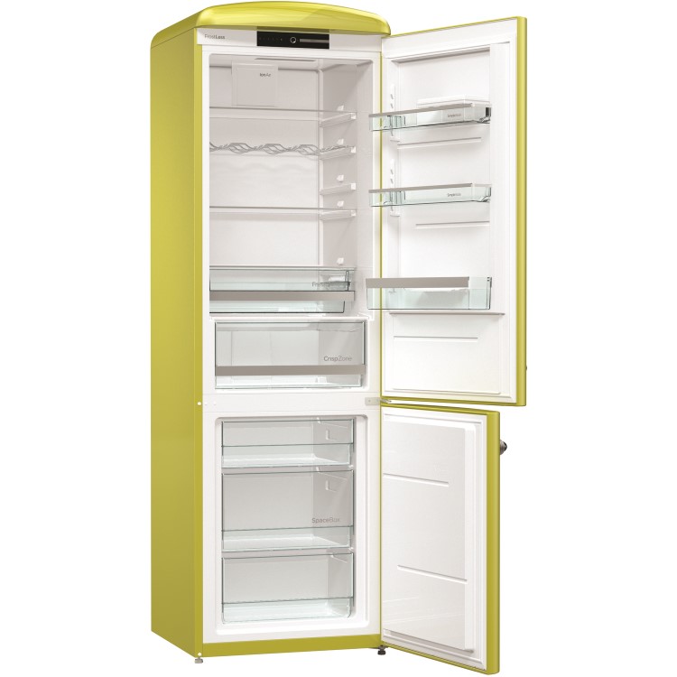 Gorenje ORK193AP Retro Freestanding Fridge Freezer - 194 cm - Right Hand - Apple