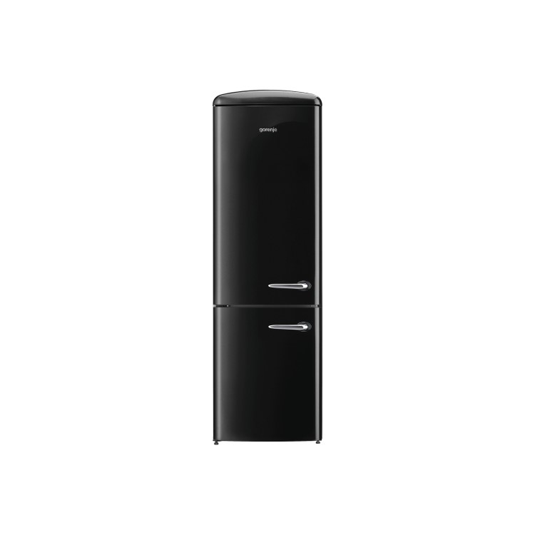 Gorenje ORK193BK-L Retro Freestanding Fridge Freezer - 194 cm - Left-hand - Black
