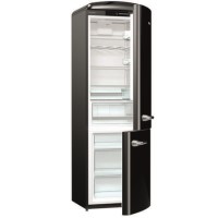Gorenje ORK193BK 70/30  Retro Freestanding Fridge Freezer - 194 cm - Right Hand - Black