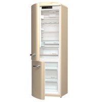 Gorenje ORK193C-L Retro Freestanding Fridge Freezer - 194 cm - Left-hand - Cream