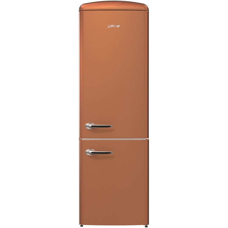 Gorenje ORK193CR Retro Freestanding Fridge Freezer - 194 cm - Right Hand - Copper