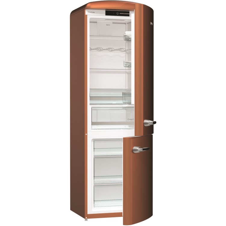 Gorenje ORK193CR Retro Freestanding Fridge Freezer - 194 cm - Right Hand - Copper
