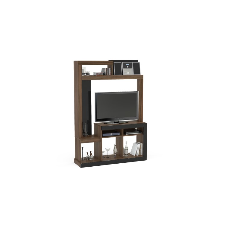 Birela Orka Entertainment Unit in Walnut and Black