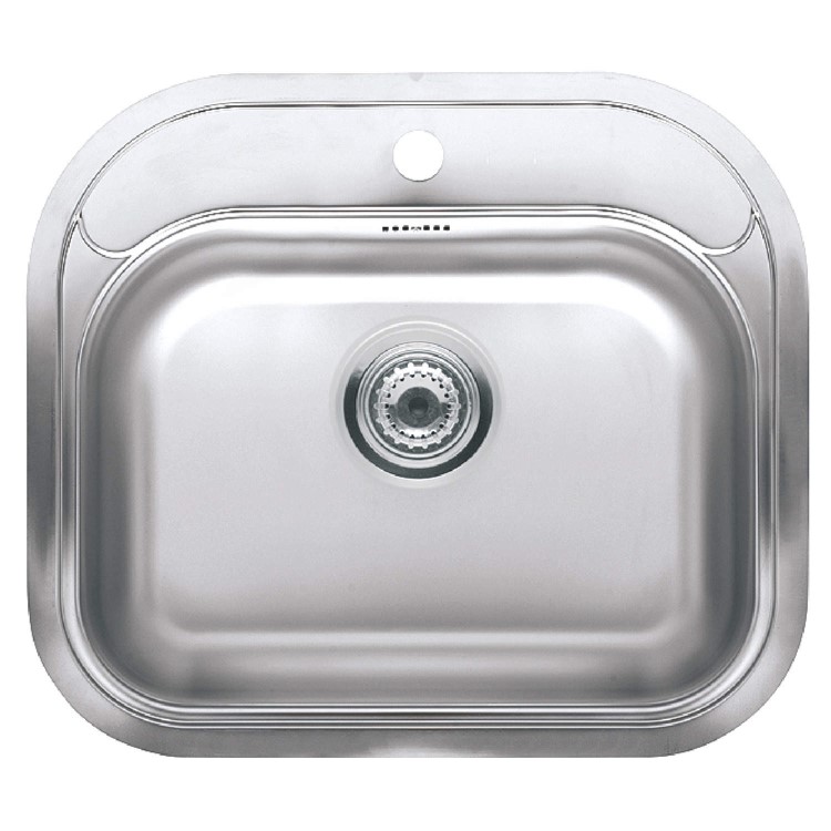 Reginox ORLANDO-L Large 1.0 Bowl Integrated Stainless Steel Sink With Tap Deck