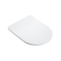 White Round Soft Close Toilet Seat with Quick Release - Oregon