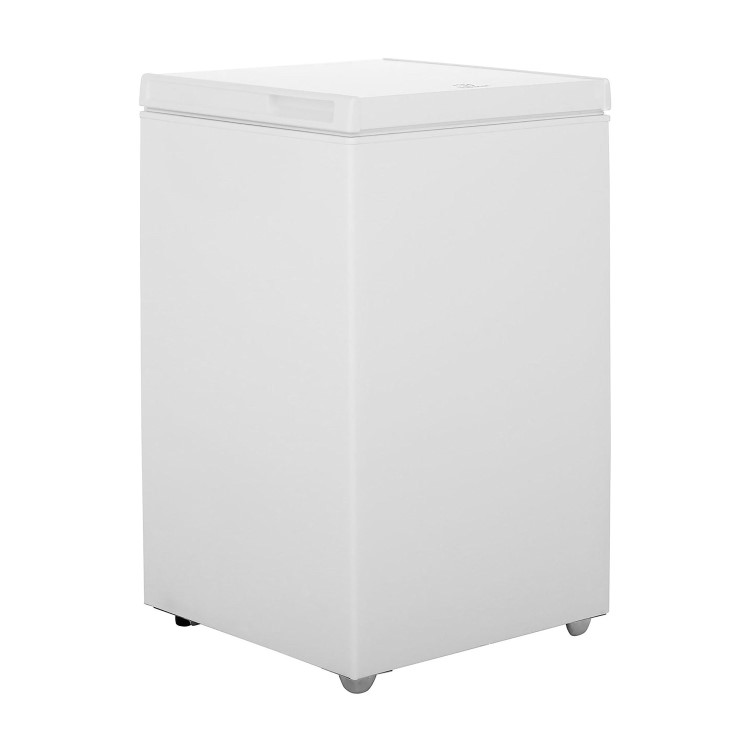 GRADE A2 - Indesit OS1A100 100 Litre Chest Freezer 57cm Deep A+ Energy Rating 53cm Wide - White