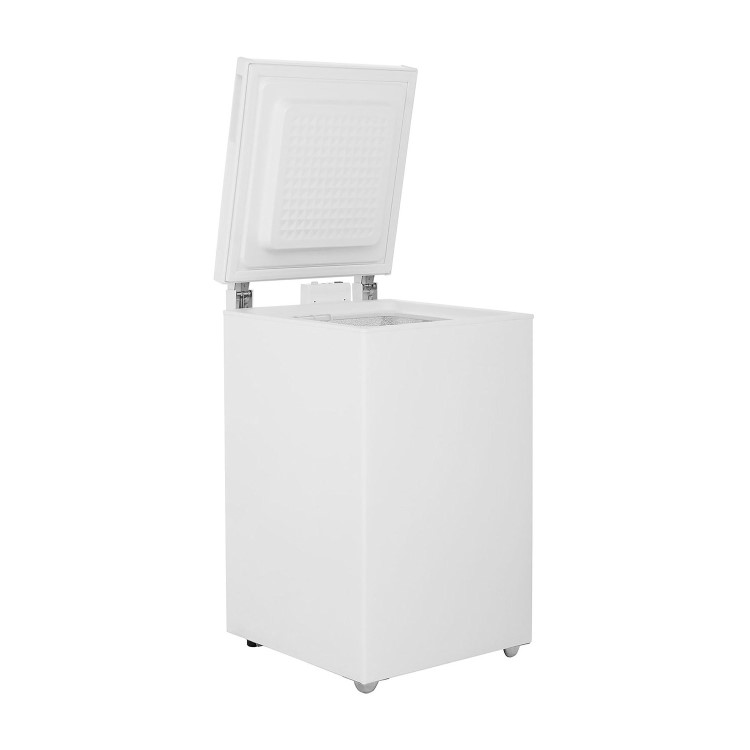 GRADE A2 - Indesit OS1A100 100 Litre Chest Freezer 57cm Deep A+ Energy Rating 53cm Wide - White