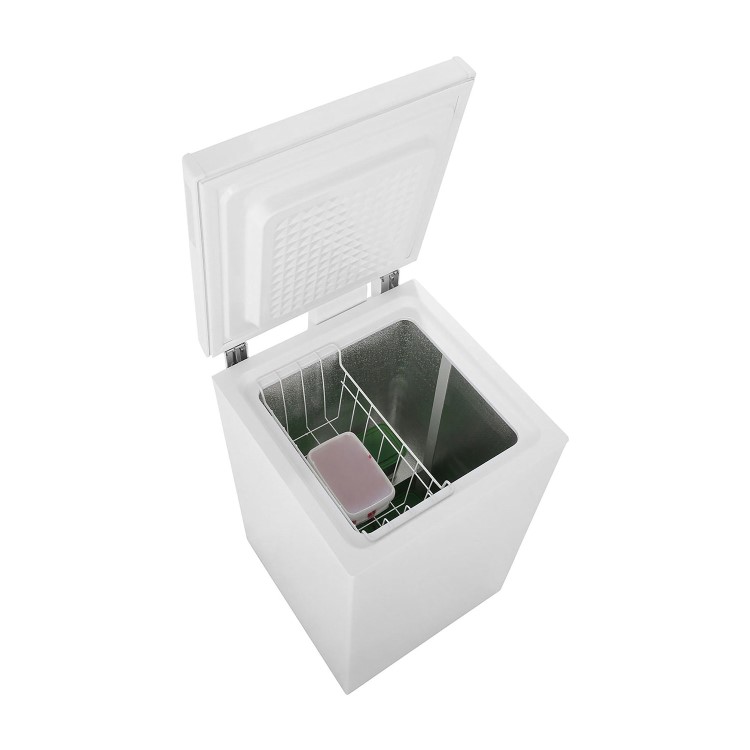 GRADE A2 - Indesit OS1A100 100 Litre Chest Freezer 57cm Deep A+ Energy Rating 53cm Wide - White