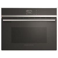 Fisher & Paykel Series 9 Combination Fan and Steam Oven - Black Glass