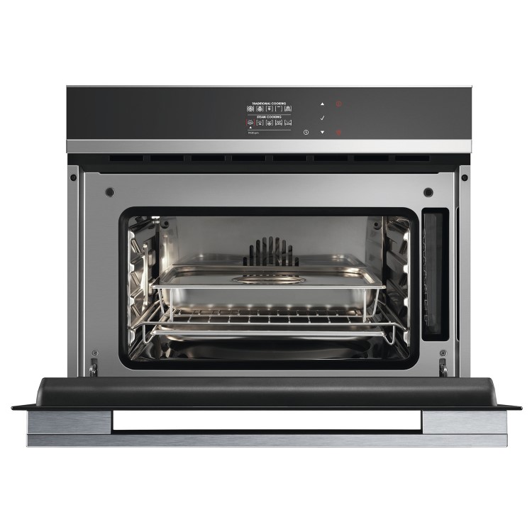 Fisher & Paykel Series 9 Combination Fan and Steam Oven - Black Glass
