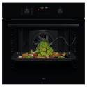 OS6AB50AK AEG 6000 Series SenseCook Electric Single Oven - Black