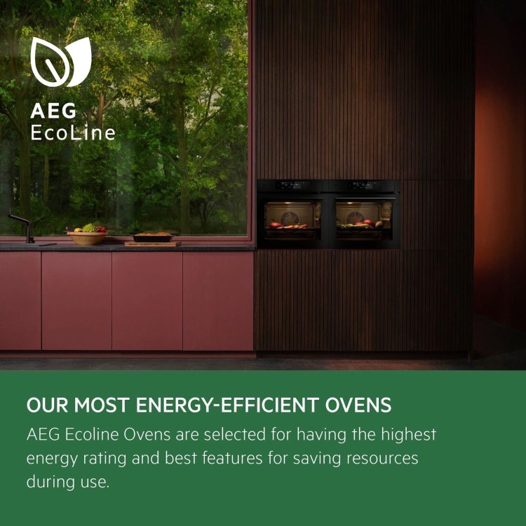 AEG 6000 Series SenseCook Electric Single Oven - Stainless Steel