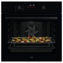 OS6PB50AK AEG 6000 Series SenseCook Electric Single Oven - Black