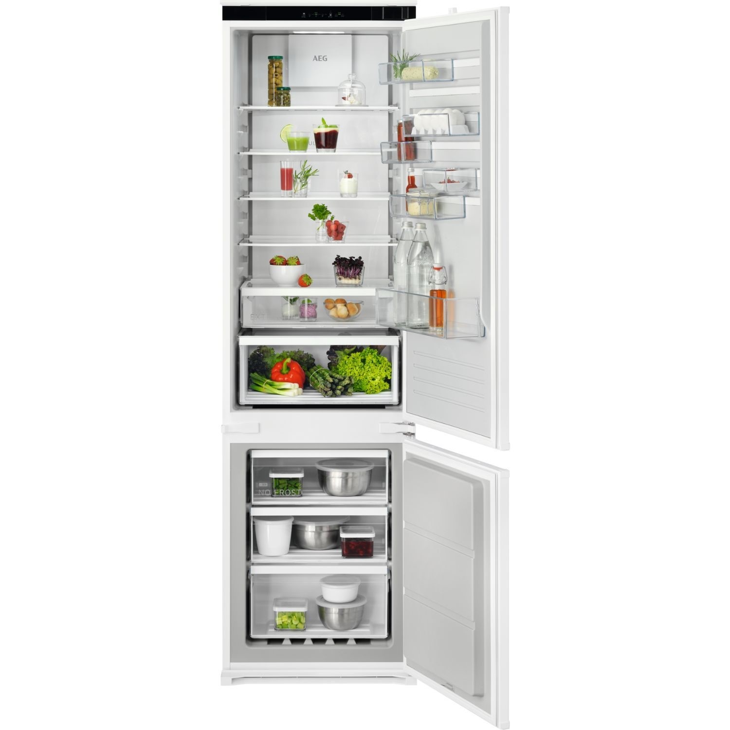 AEG 6000 Series 253 Litre 70/30 Integrated Fridge Freezer