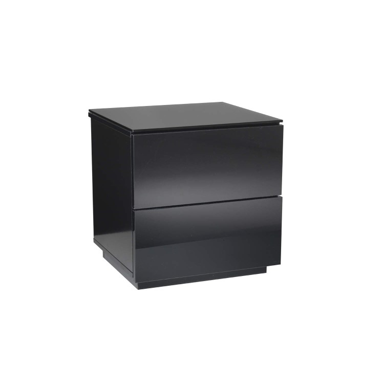 UK-CF Oslo Drawer Gloss Black Storage Unit