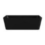 Matt Black Freestanding Double Ended Back to Wall Bath 1700 x 740mm - Oslo