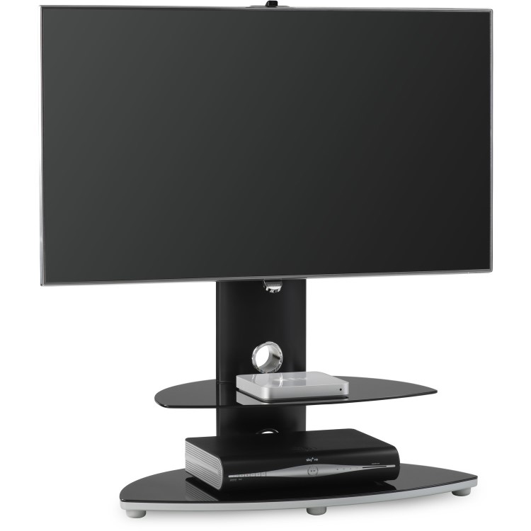 Alphason OSMB800/2-S Osmium TV Stand for up to 47" TVs - Black