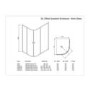 Claritas 6mm Offset Quadrant Shower Enclosure 1000 x 800mm