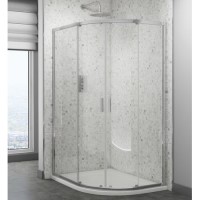 Claritas 6 Glass Quadrant Shower Screen Enclosure 900mm x 760mm - 6mm Glass