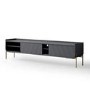 Wide Grey TV Stand with Storage - TV's up to 70" - Olis