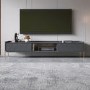 Wide Grey TV Stand with Storage - TV's up to 70" - Olis