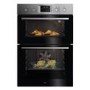 AEG 6000 Series OU5CP40M Built-In Electric Double Oven - Stainless Steel