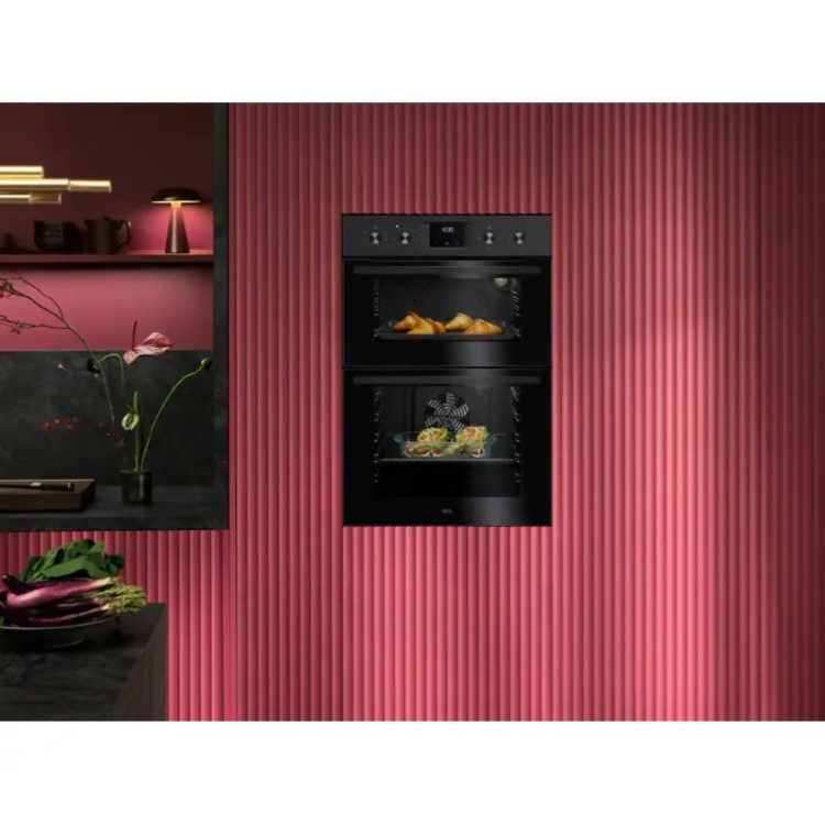 AEG 6000 Series OU5NP20B Built-In Electric Double Oven - Black