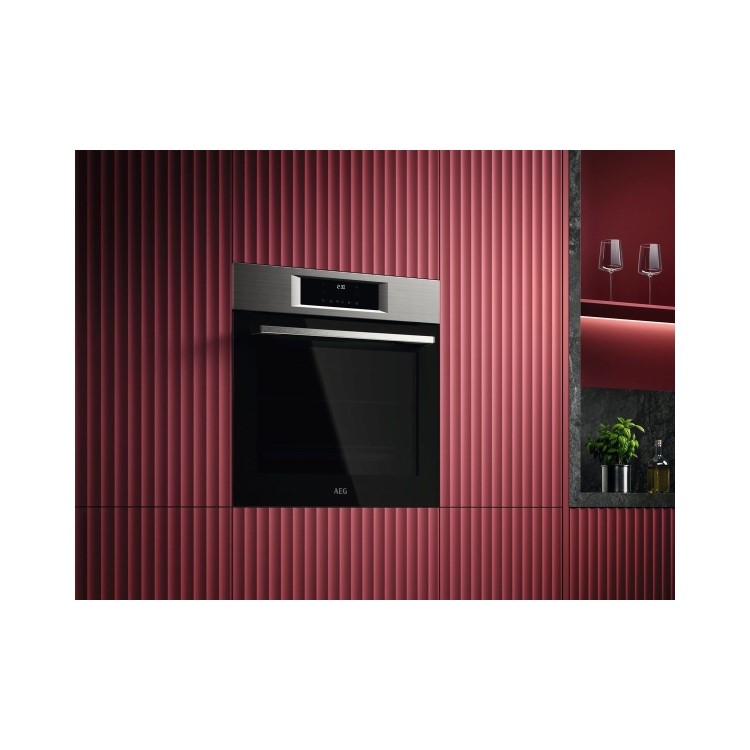 AEG 5000 Series OU5PB40PM Built-In Electric Single Oven - Stainless Steel