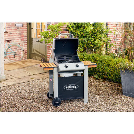 Outback Spectrum 2 Burner Gas BBQ - Black 