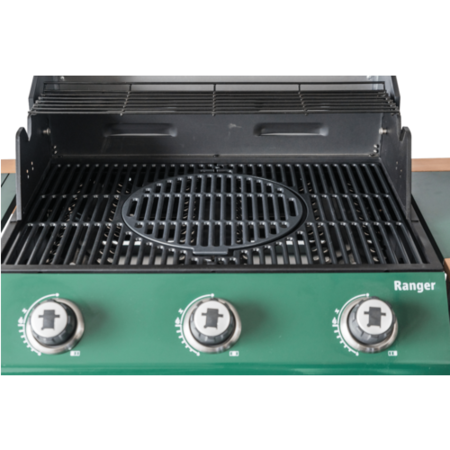 Outback Ranger 3 Burner Hybrid Gas BBQ in Green