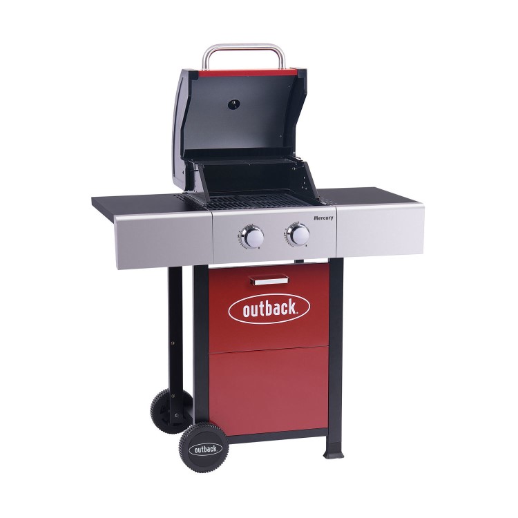 Outback OUT371147 Mercury 2 Burner Gas BBQ - Red