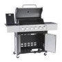 Outback OUT371152 Mercury 6 Burner Gas BBQ Hybrid - Stainless Steel 