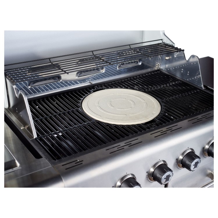 Outback Jupiter 6 Burner Gas BBQ Hybrid  - Stainless Steel