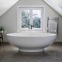 GRADE A1 - Freestanding Double Ended Bath 1695 x 795mm - Oval