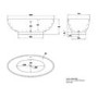 Freestanding Double Ended Bath 1695 x 795mm - Oval