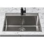 Single Bowl Chrome Stainless Steel Undermount Kitchen Sink - De Santii