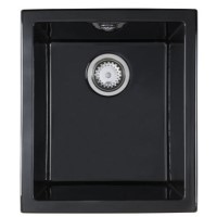 Astracast OX10GBHOMESK Onyx' Undermount Or Inset Single Bowl Ceramic Sink in Black