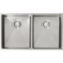 Astracast OX20XBHOMEPK5 Onyx Undermount Double Bowl Brushed Stainless Steel Sink & Accessories
