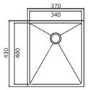 Astracast OXD1XBHOMESK Onyx Undermount Or Inset Square Brushed Stainless Steel Drainer