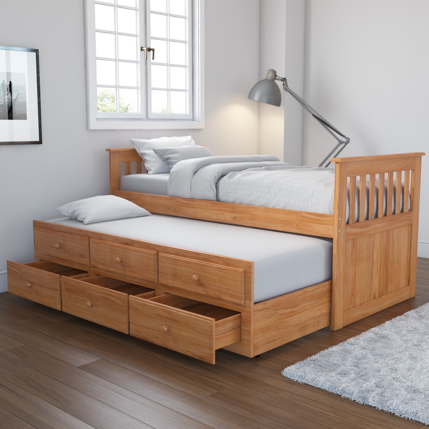 pull out bunk bed