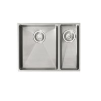 Astracast OXHLXBHOMEPK5 Onyx' Undermount Square 1.5 Bowl Brushed Stainless Steel Sink with Accessories