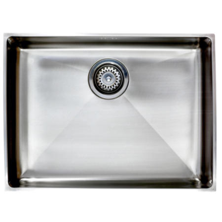 GRADE A1 - Astracast OXS1XBHOMEPK Onyx' Undermount Square Large Single Bowl Brushed Stainless Steel Sink