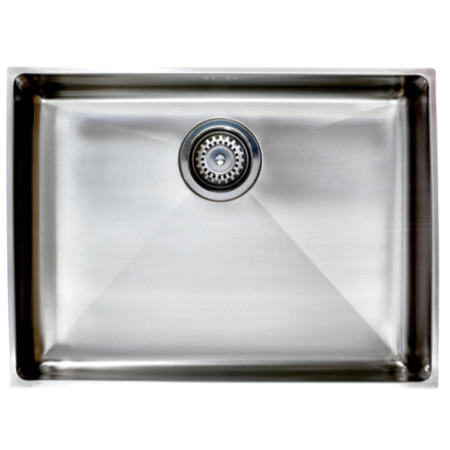 Astracast OXS1XBHOMEPK Onyx' Undermount Square Large Single Bowl Brushed Stainless Steel Sink