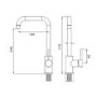 Reginox Single Lever Kitchen Tap - Matt Black