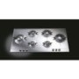 Smeg P106ES 100cm Polished Stainless Steel Piano Design 6 Burner Gas Hob with Evershine